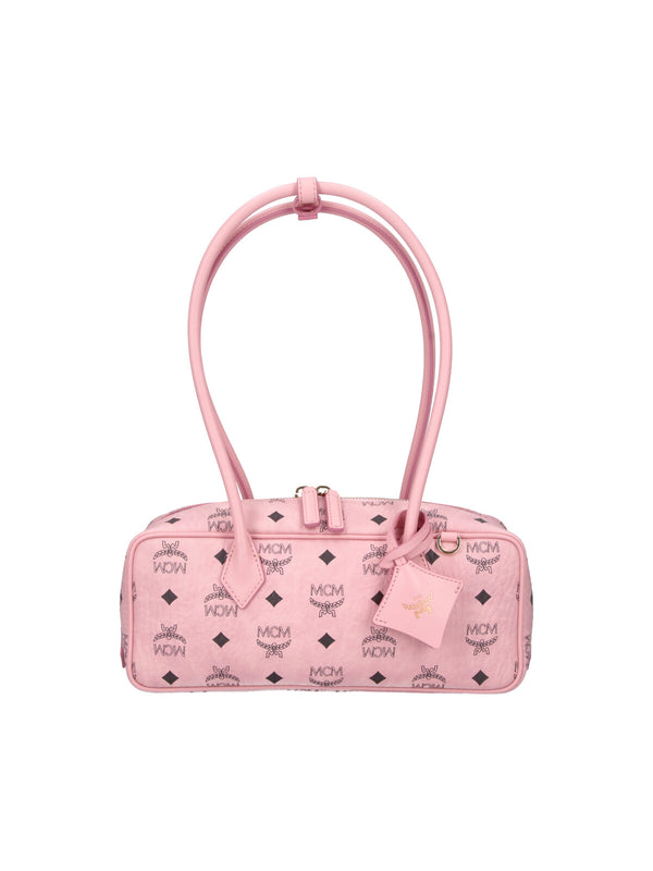 MCM 63% Polyurethane shoulder bag in pink