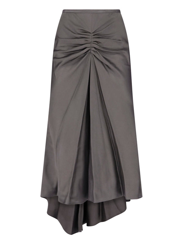 Victoria Beckham 71% Acetate skirt in gray