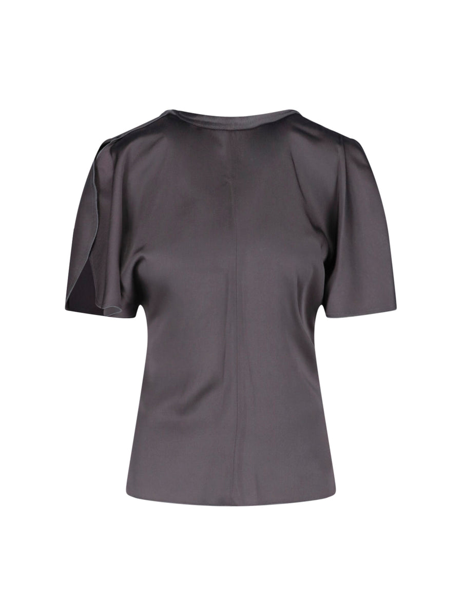 Victoria Beckham 71% Acetate t-shirt in gray