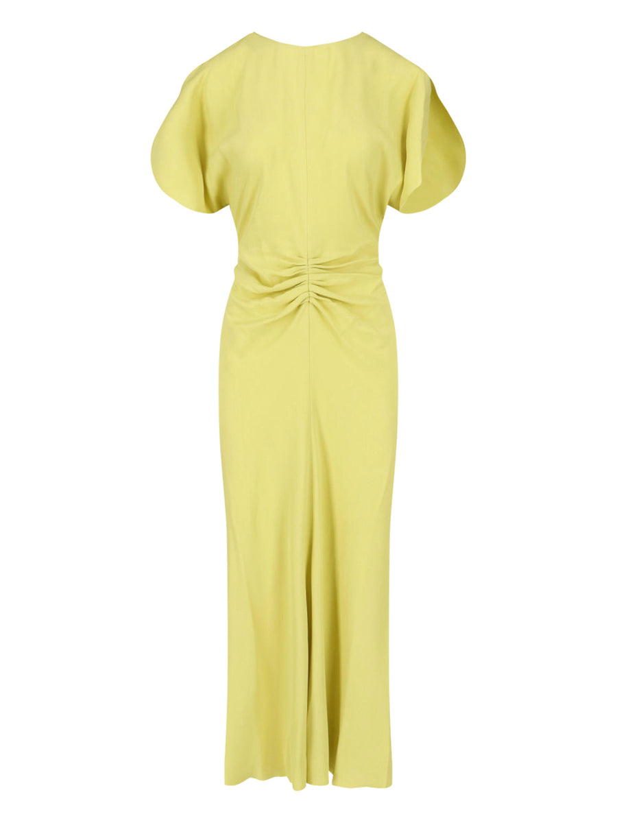 Victoria Beckham 71% Acetate dress in yellow