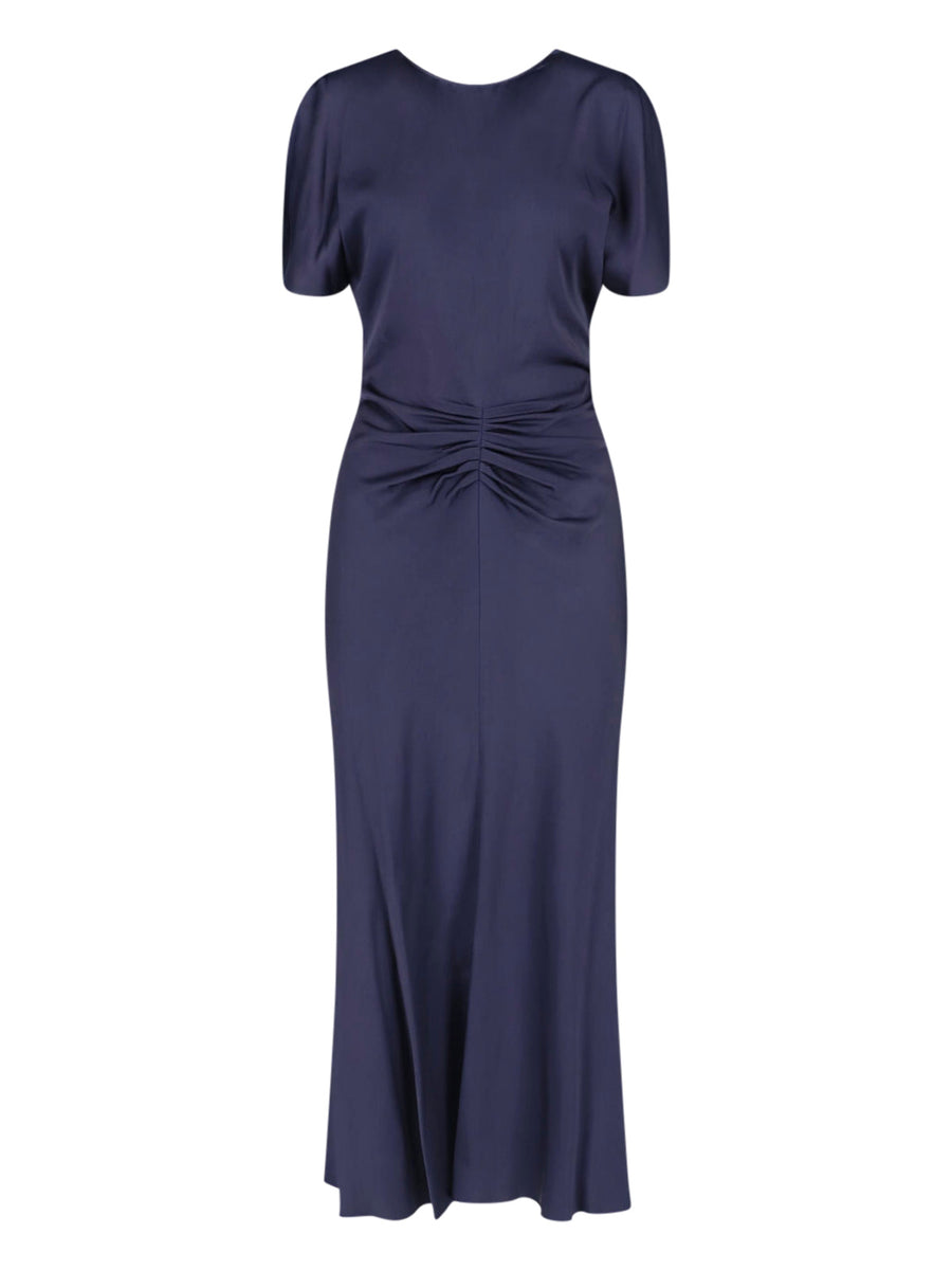 Victoria Beckham 71% Acetate dress in navy