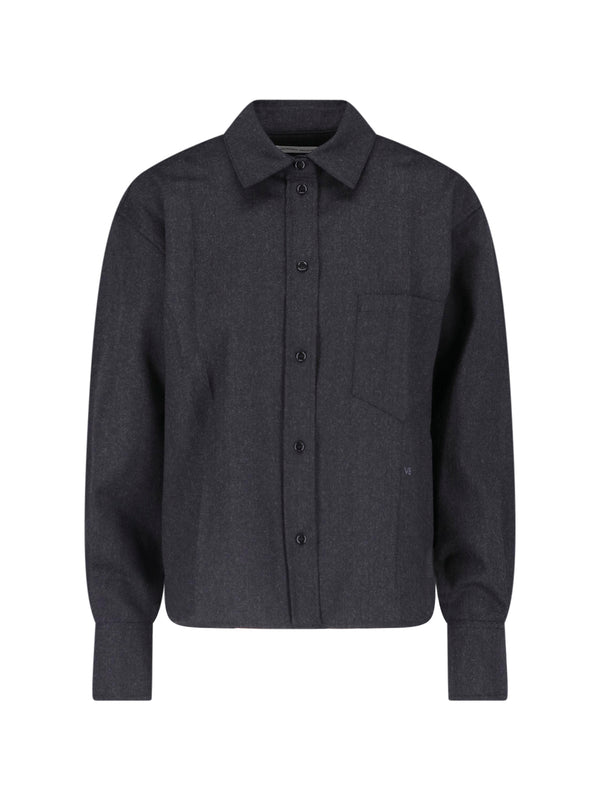 Victoria Beckham 100% Wool shirt in gray