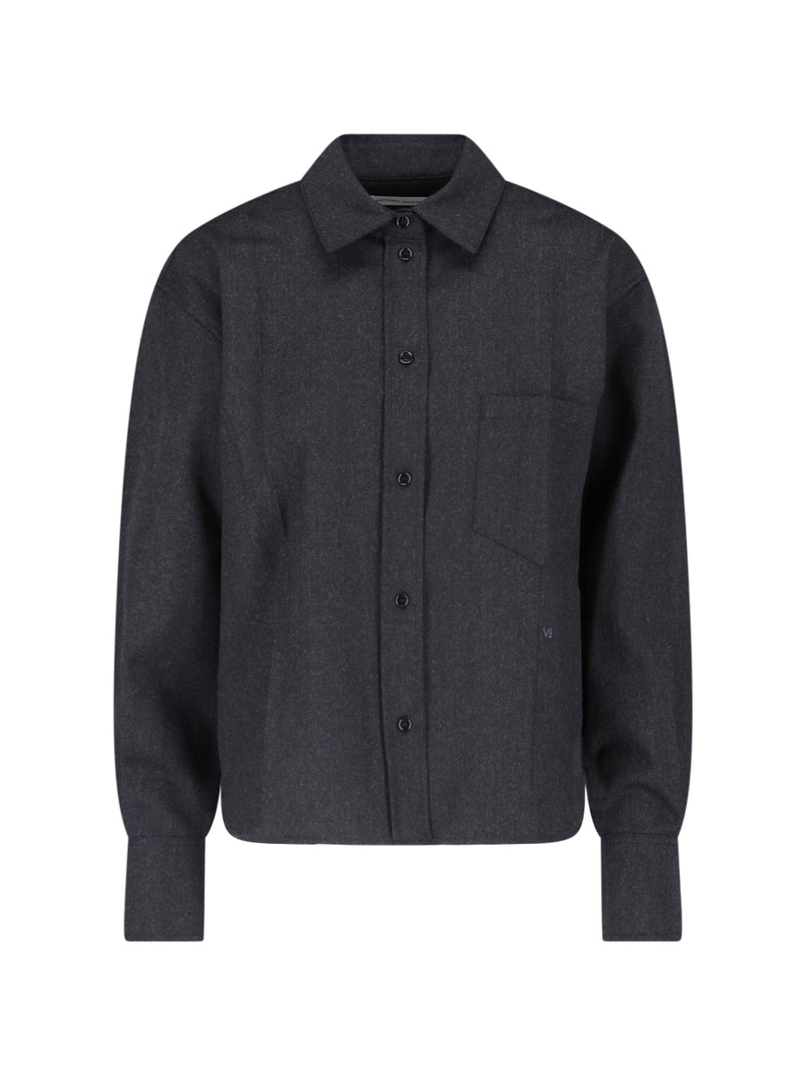Victoria Beckham 100% Wool shirt in gray