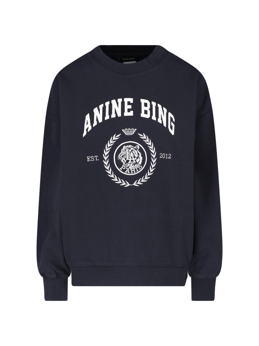 Anine Bing Cotton sweatshirt in black