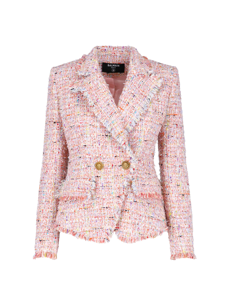 Balmain 58% Polyamide blazer in pink