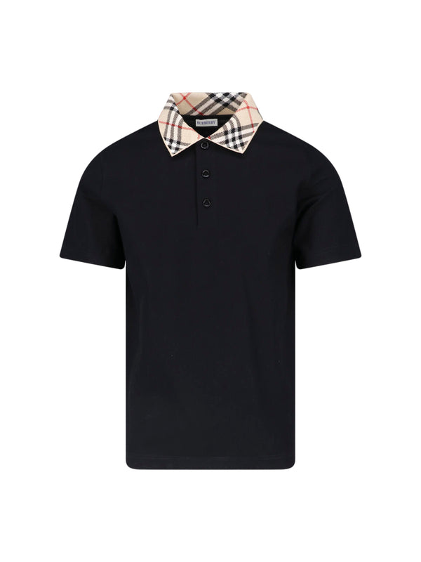 Burberry 100% Cotton polo in black