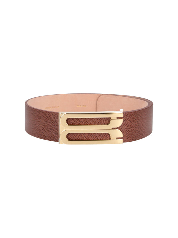 Victoria Beckham 100% Calf Leather belt in brown