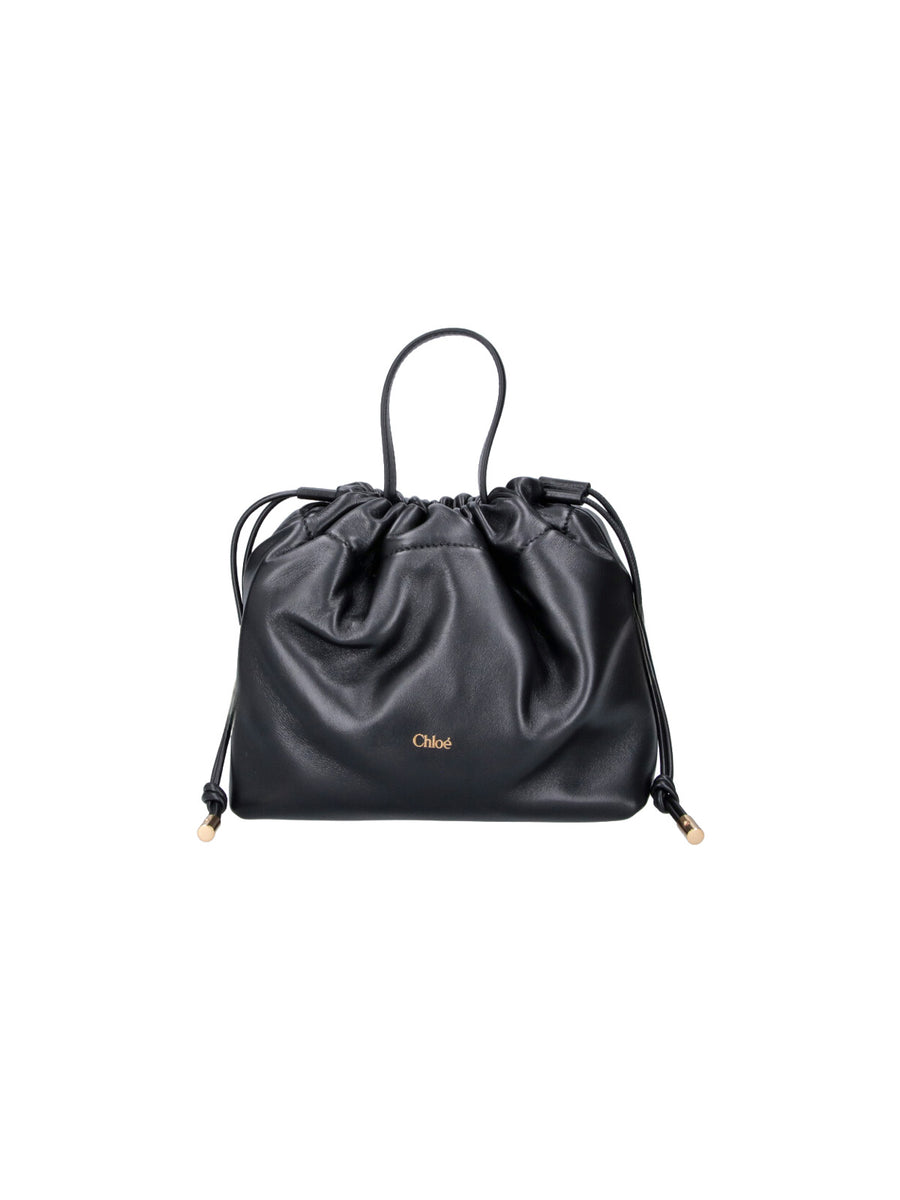 Chloè 100% Lamb Leather bucket bag in black