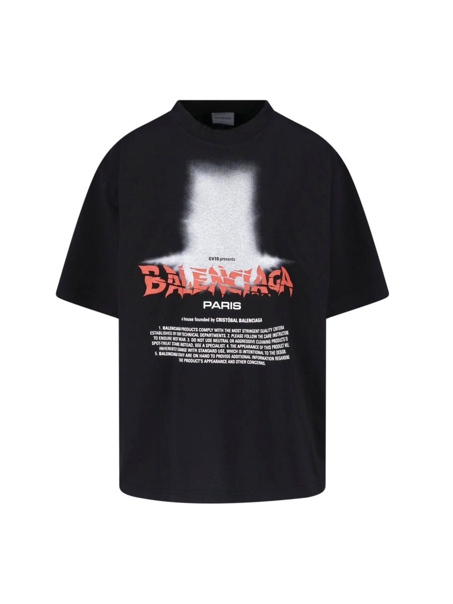 Balenciaga Tuvo 100% Cotton t-shirt in black