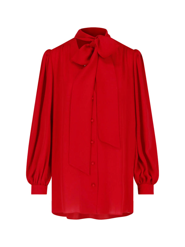 Valentino 100% Silk shirt in red