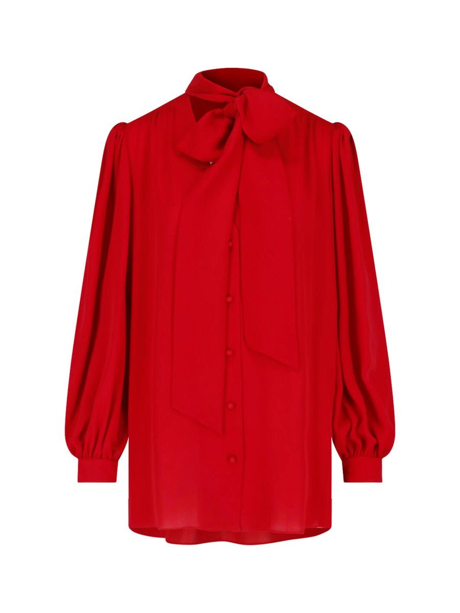 Valentino 100% Silk shirt in red