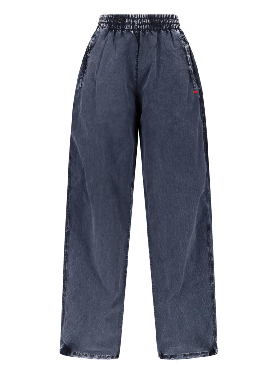 Diesel 100% Polyamide trousers in blue