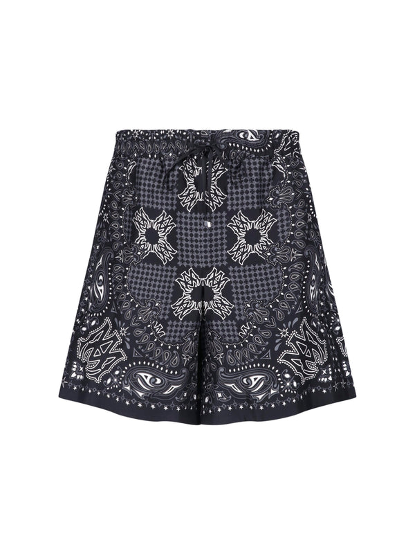 Amiri Cotton bermuda shorts in black