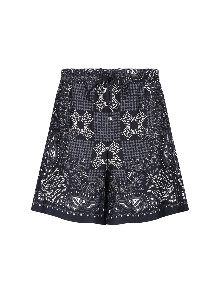 Amiri Cotton bermuda shorts in black