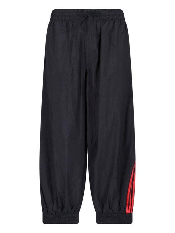 Y-3 100% polyamide trousers in black