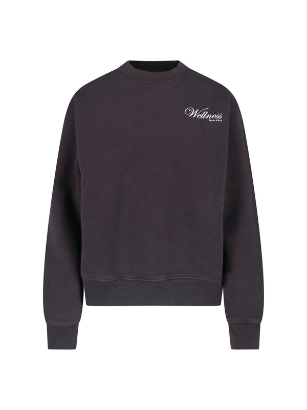 Sporty & Rich Cotton-blend sweatshirt in brown