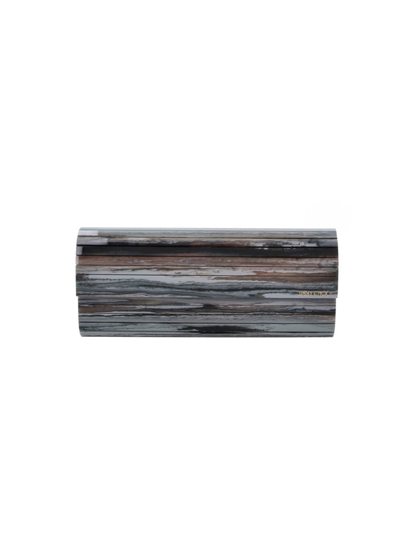 Jimmy Choo Outer: 80% Plexy clutch in gray