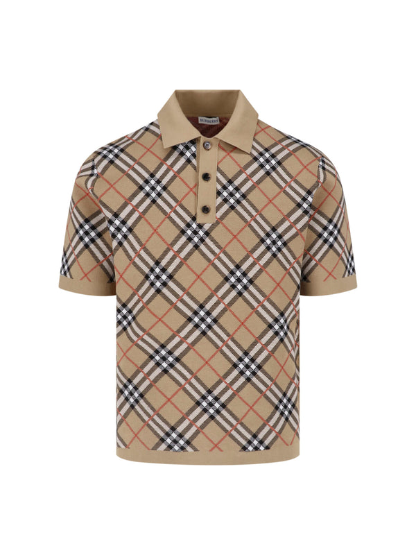 Burberry 93% Cotton polo in beige