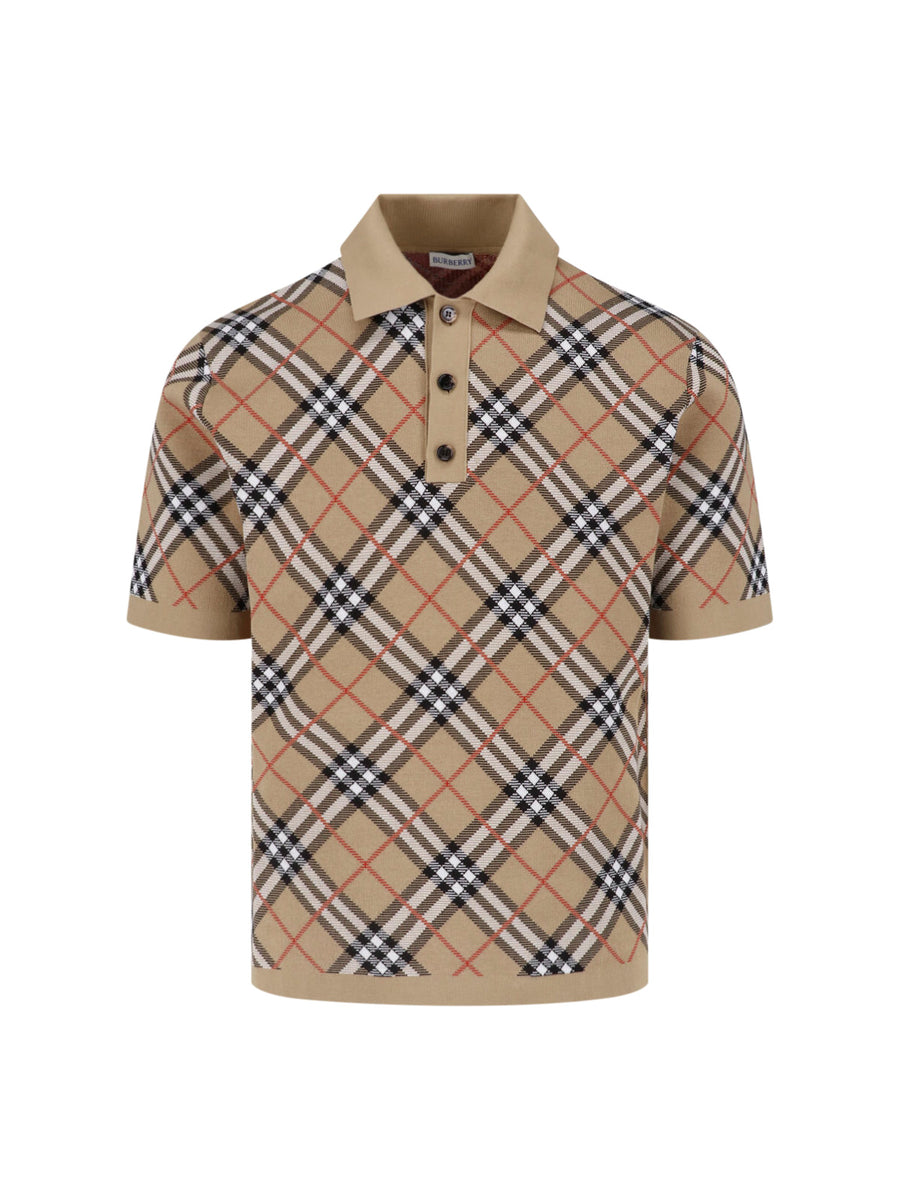 Burberry 93% Cotton polo in beige