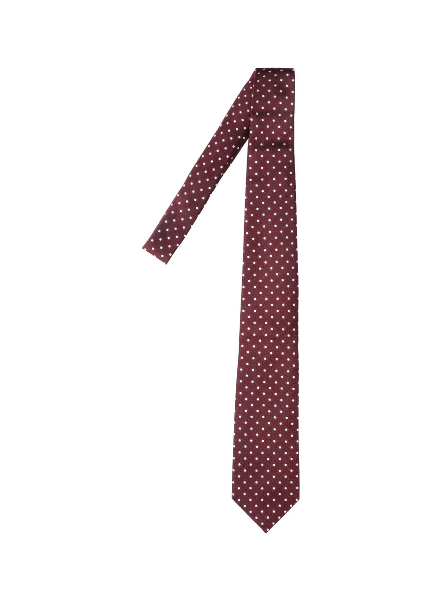 Tom Ford 100% Silk Mulberry necktie in burgundy