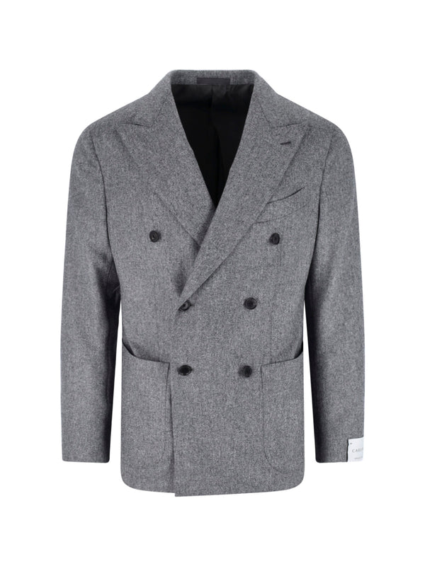Caruso Peoy 100% Wool blazer in gray