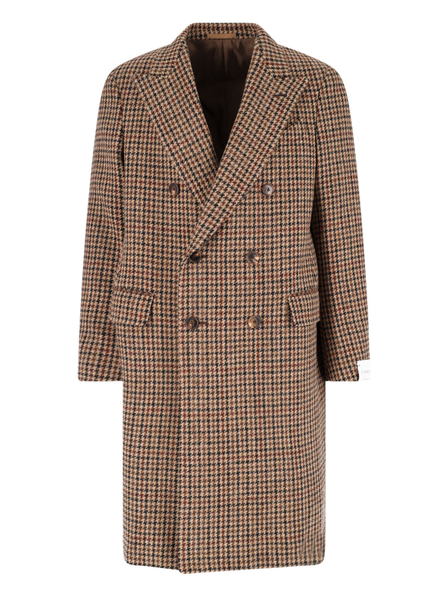 Caruso 100% Wool coat in beige