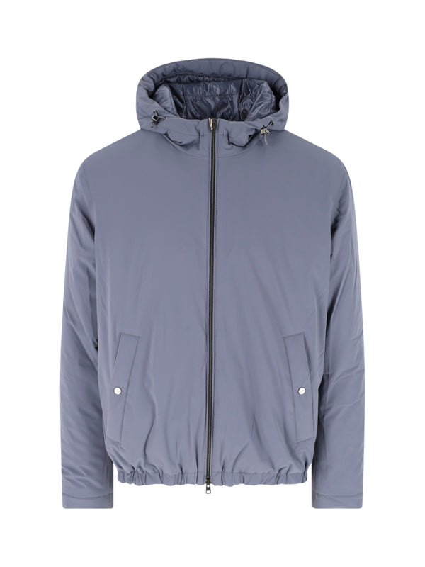 Herno 86% Polyamide down jacket in blue