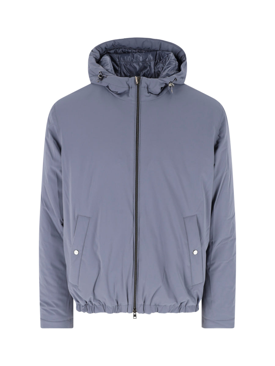 Herno 86% Polyamide down jacket in blue