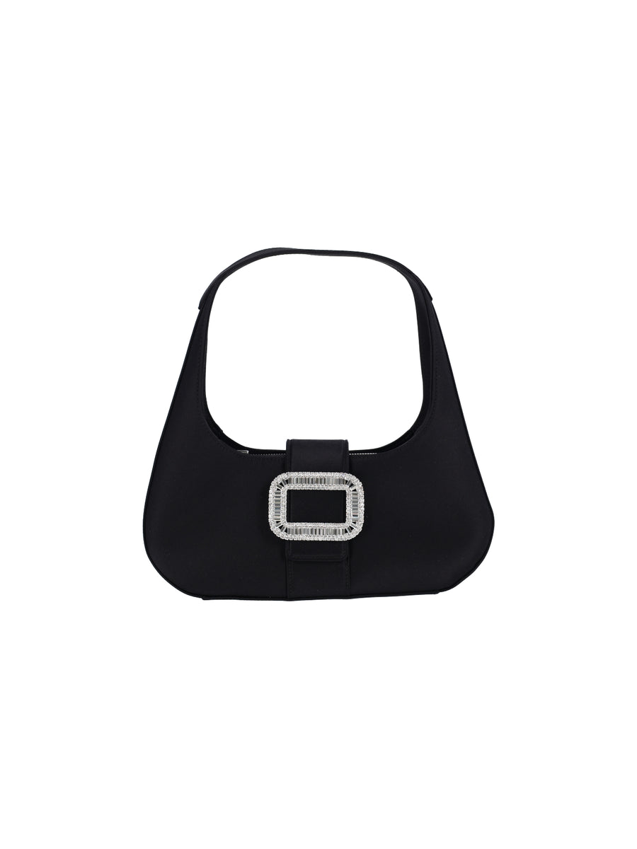 Roger Vivier 67% Viscose shoulder bag in black