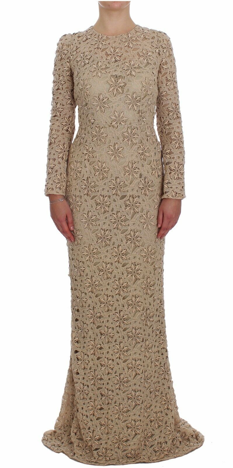 Dolce & Gabbana 100% cotton; Lining: Silk dress in beige