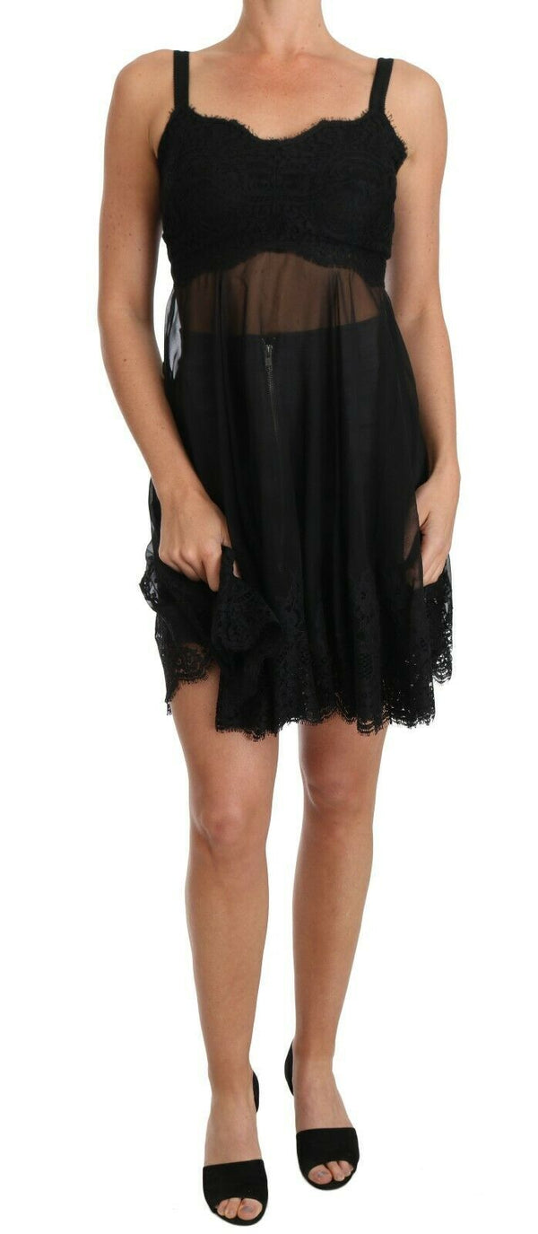 Dolce & Gabbana 50% Silk chemise in black