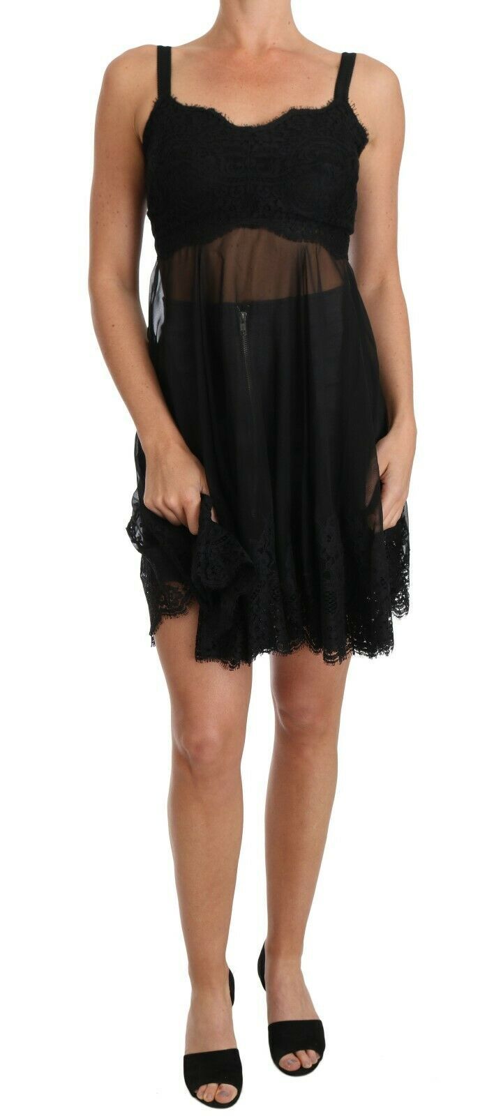 Dolce & Gabbana 50% Silk chemise in black