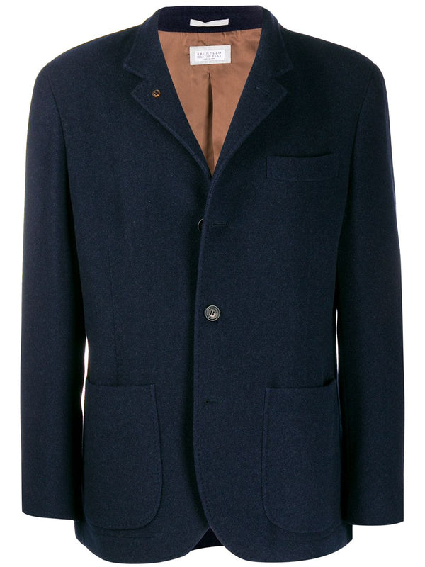 Brunello Cucinelli Outer: Cashmere 100% blazer in navy
