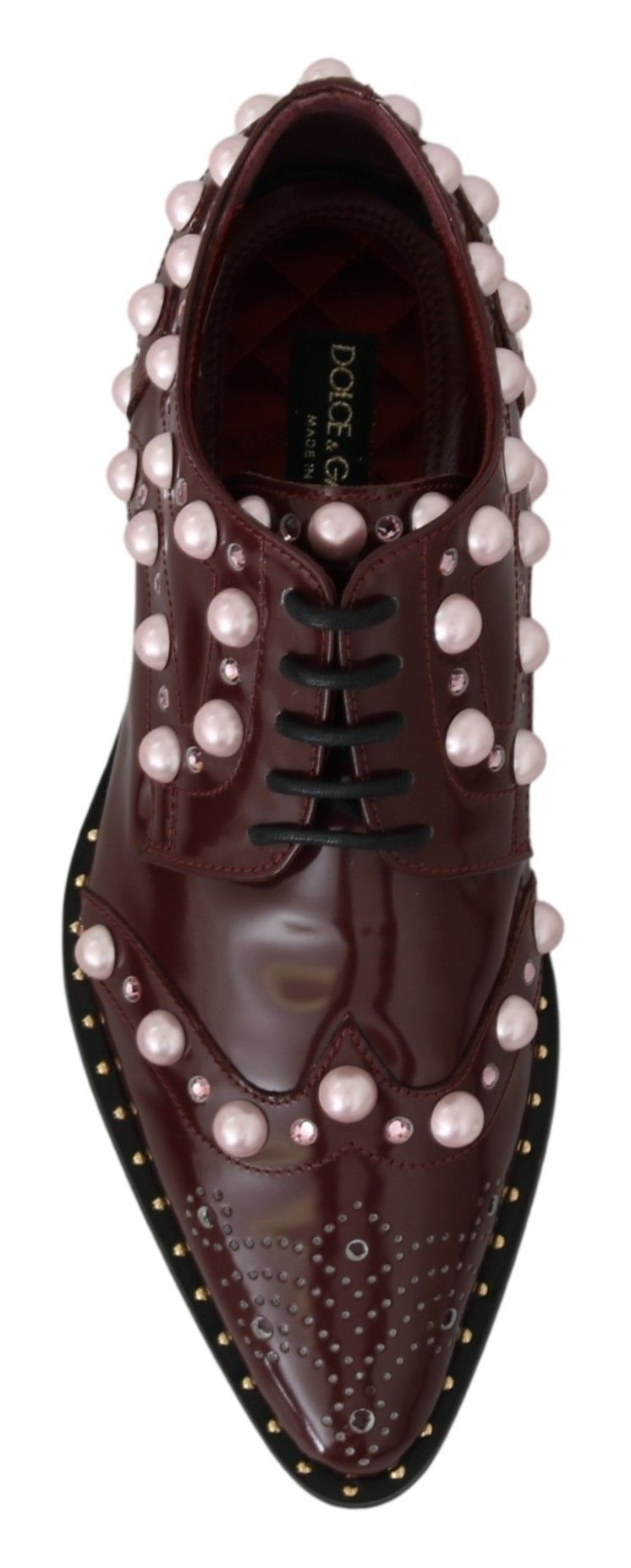Dolce & Gabbana Leather flat in bordeaux
