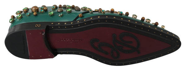 Dolce & Gabbana Leather flat in green