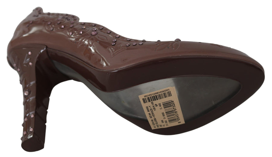 Dolce & Gabbana PVC pump in brown