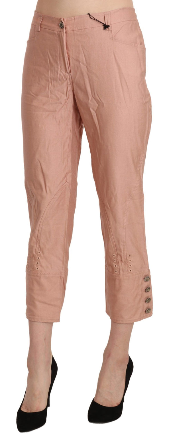 Ermanno Scervino Cotton trousers in pink
