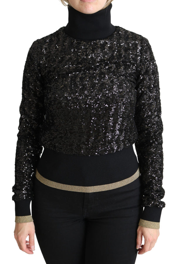 Dolce & Gabbana 100% Polyester sweater in black