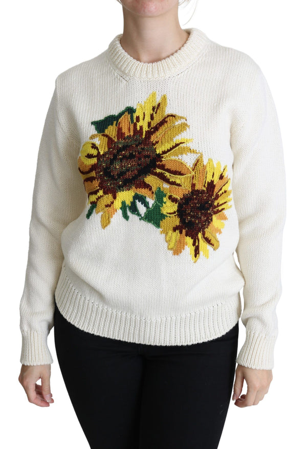 Dolce & Gabbana 90% Wool sweater in white
