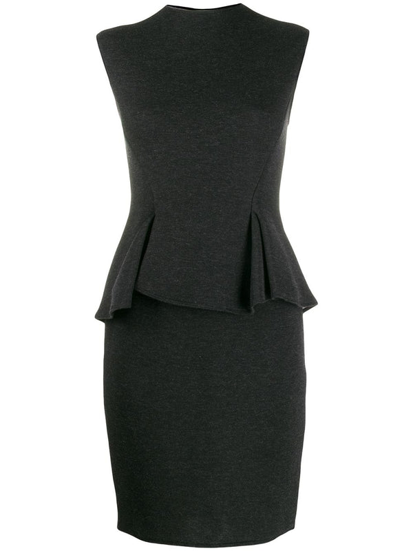 Lanvin Cotton 43% dress in charcoal grey