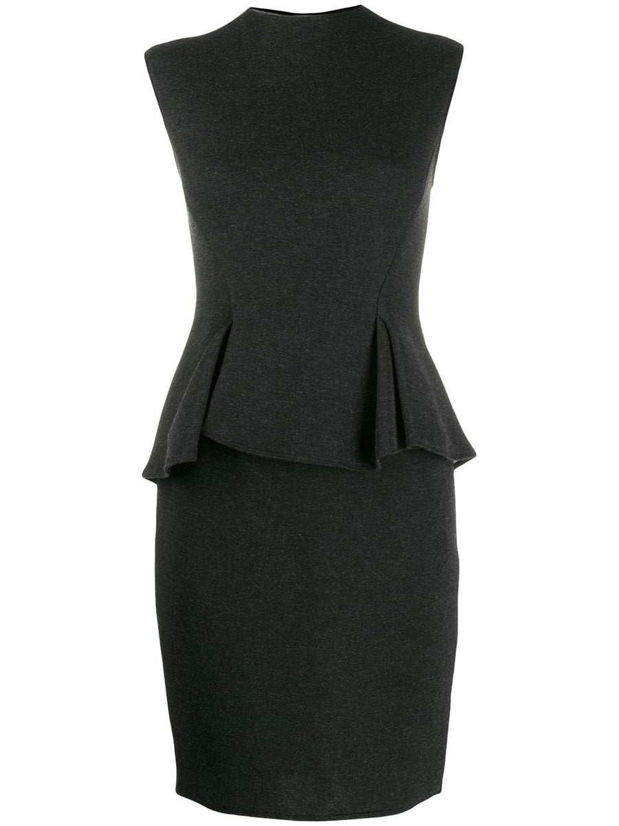 Lanvin Cotton 43% dress in charcoal grey