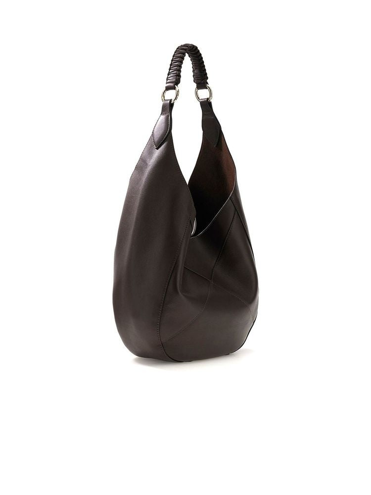 Guess 100% Cow Leather hobo bag in brown
