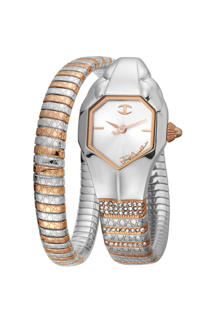 Preloved - Just Cavalli Womens Jc1l113m0055 Signature Snake 22mm Quartz Watch One Color Watches