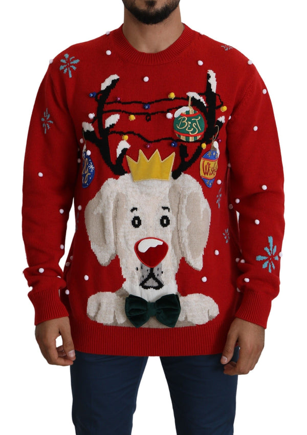 Dolce & Gabbana 100% Cashmere sweater in red