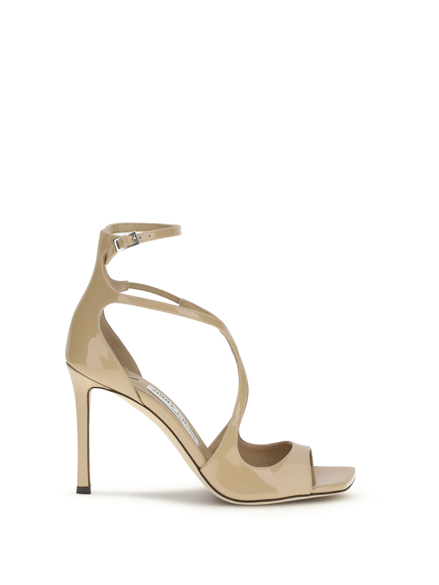 Jimmy Choo Calf Leather Bos Taurus sandals in beige