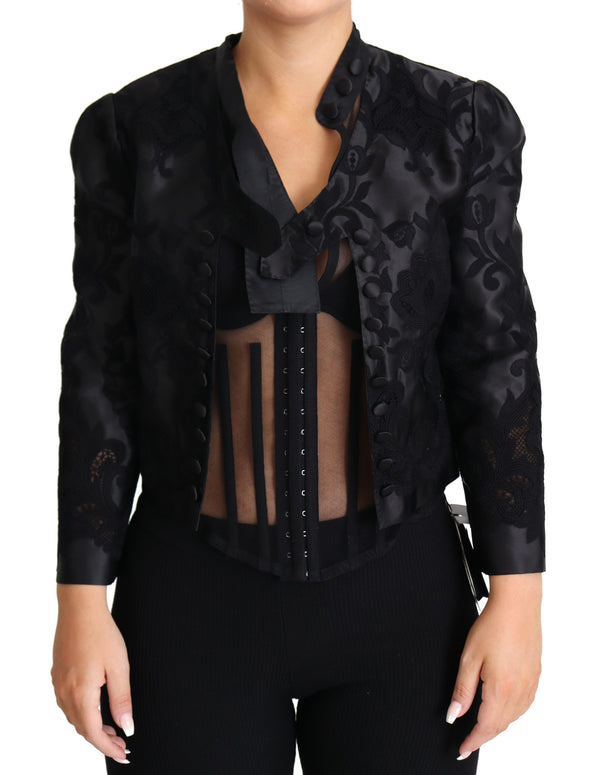 Dolce & Gabbana 60% Silk jacket in black