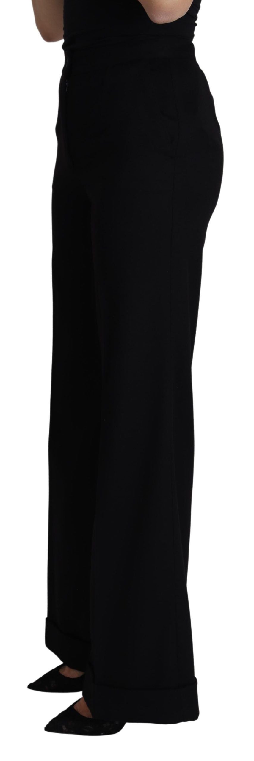 Dolce & Gabbana 100% Cashmere trousers in black