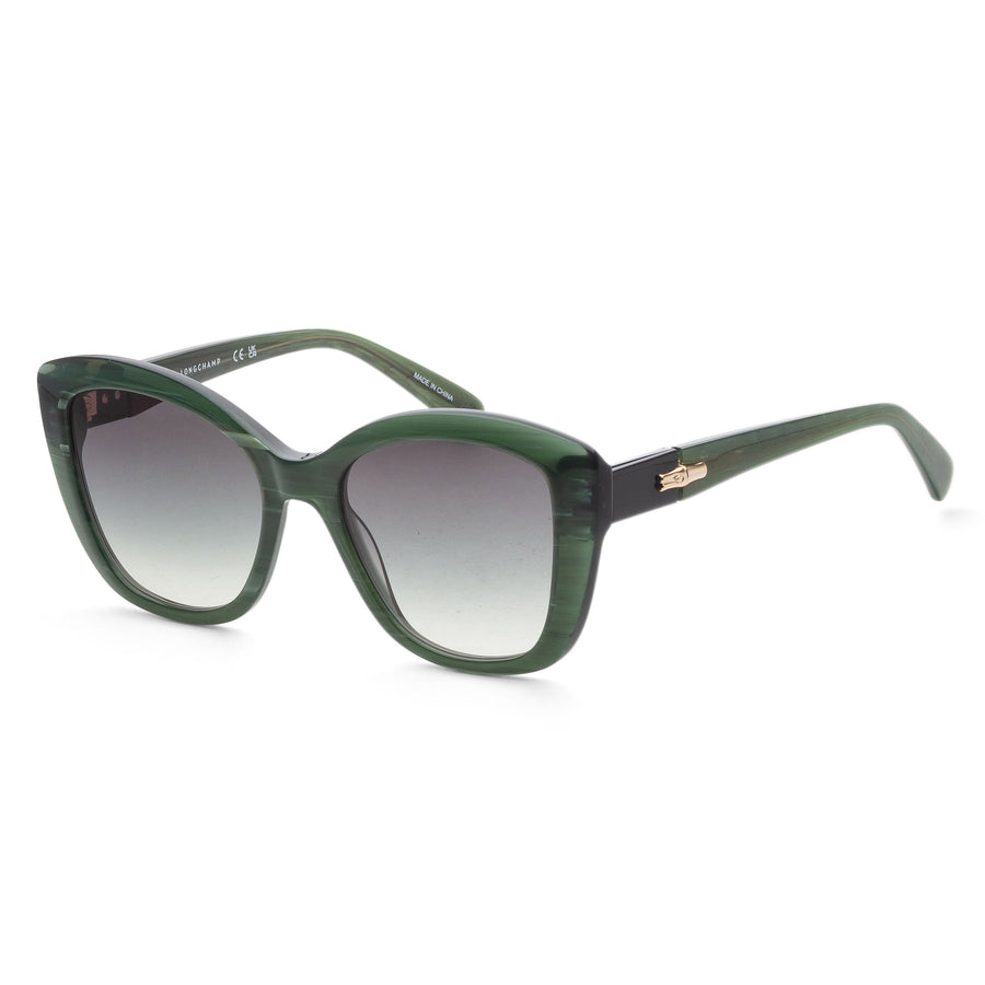 Preloved - Longchamp Womens Fashion 54mm Green Sunglasses Lo714s-307 One Color