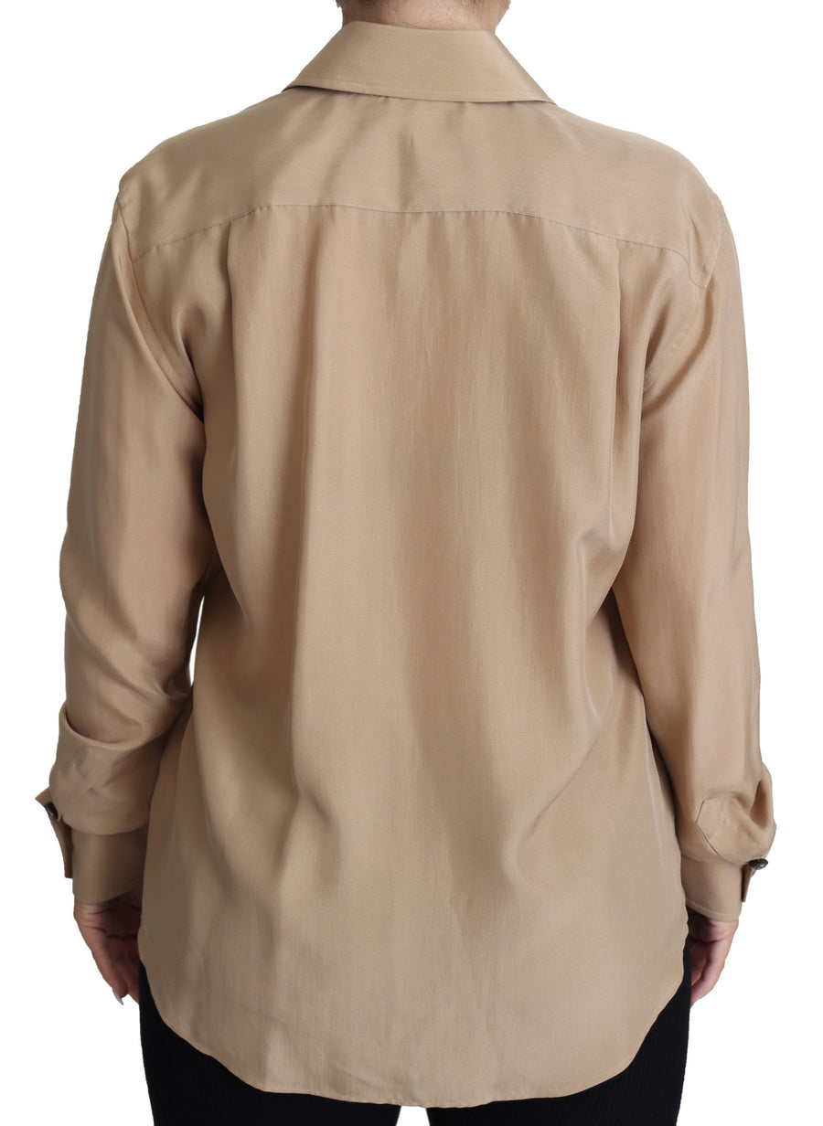Dolce & Gabbana 100% Silk shirt in beige