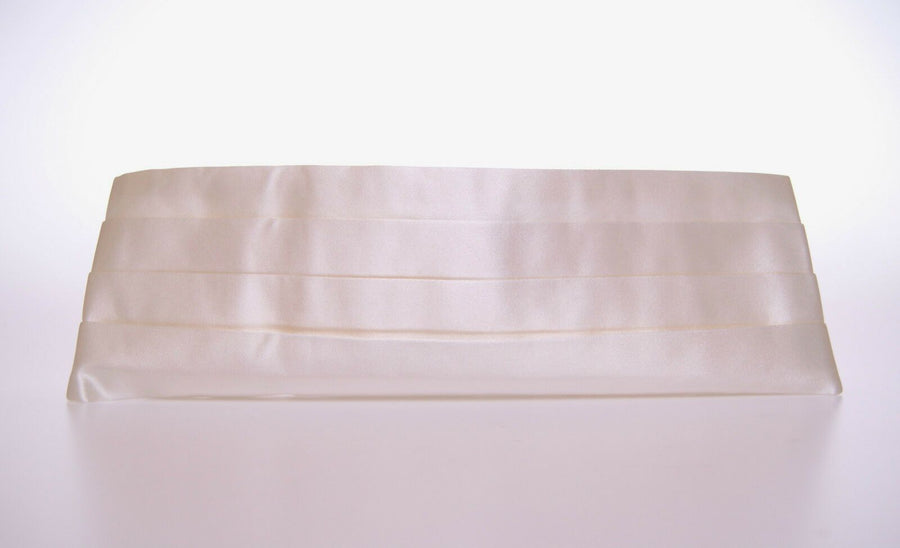 Dolce & Gabbana 100% Silk cummerbund in white